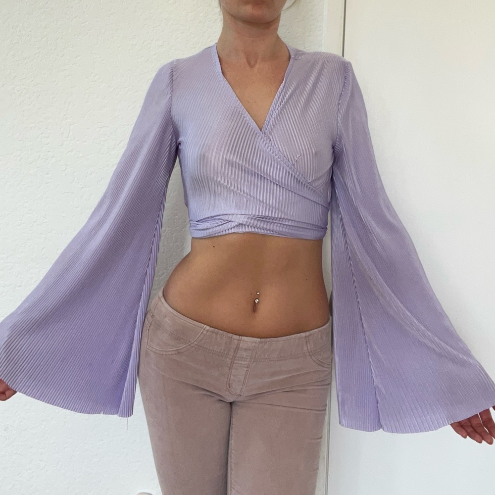 Nasty Gal flowy crop top